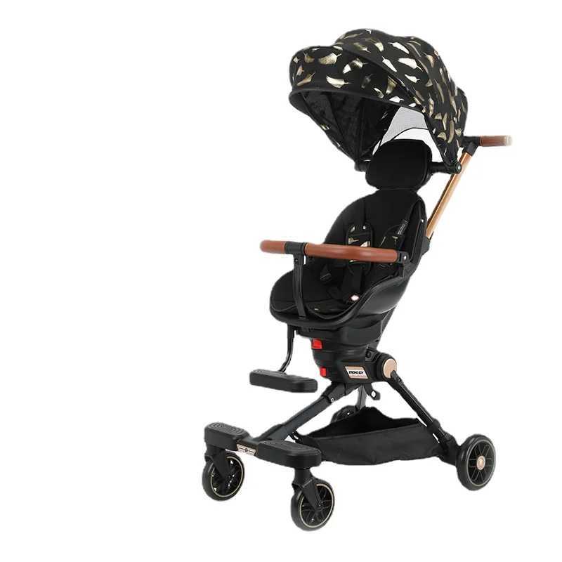 New Lightweight stroller can be carried on the plane baby stroller foldable Can sit and lie down baby trolley car four wheels Z250319