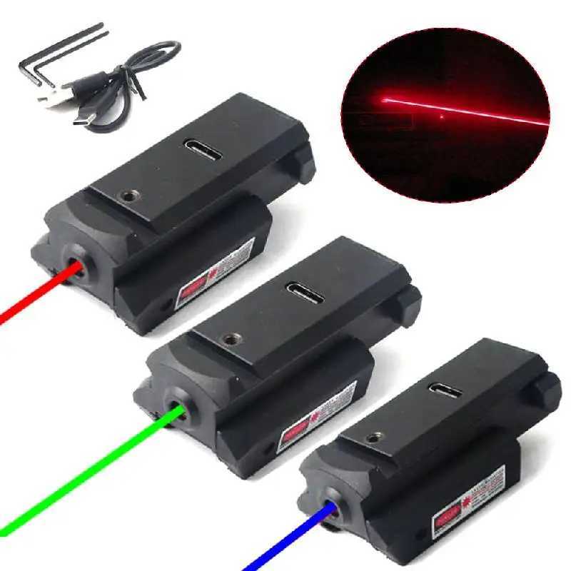 1Pc infrared laser vision mini dot USB charging used for 20mm Picatinny rail with Ambiextros red dot laser vision testing tool X250319
