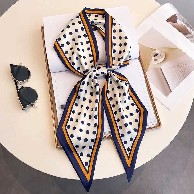 New Fresh Style Luxury Hair Scarf Long Fashion Wen band Brand Silk Bag Ribbon Design Wrist Towel Foard Neckerchief X250319