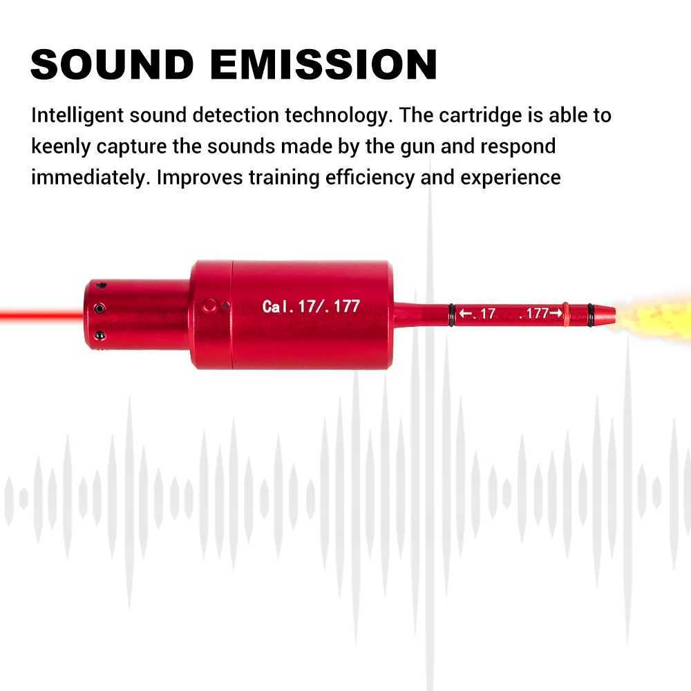 .22LR/.243 .17/.177 .223REM Laser Training Bullet Dry Fire Laser Trainer Cartridge Boresighter Rechargeable Red Dot Laser Sight X250319