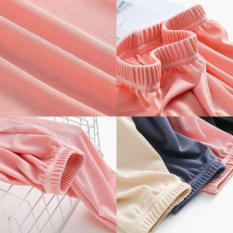 Little Girls loose pink pants summer casual fashion childrens clothing green wide leg pants childrens bag Trouser 6 8 10 12 yearsT250318