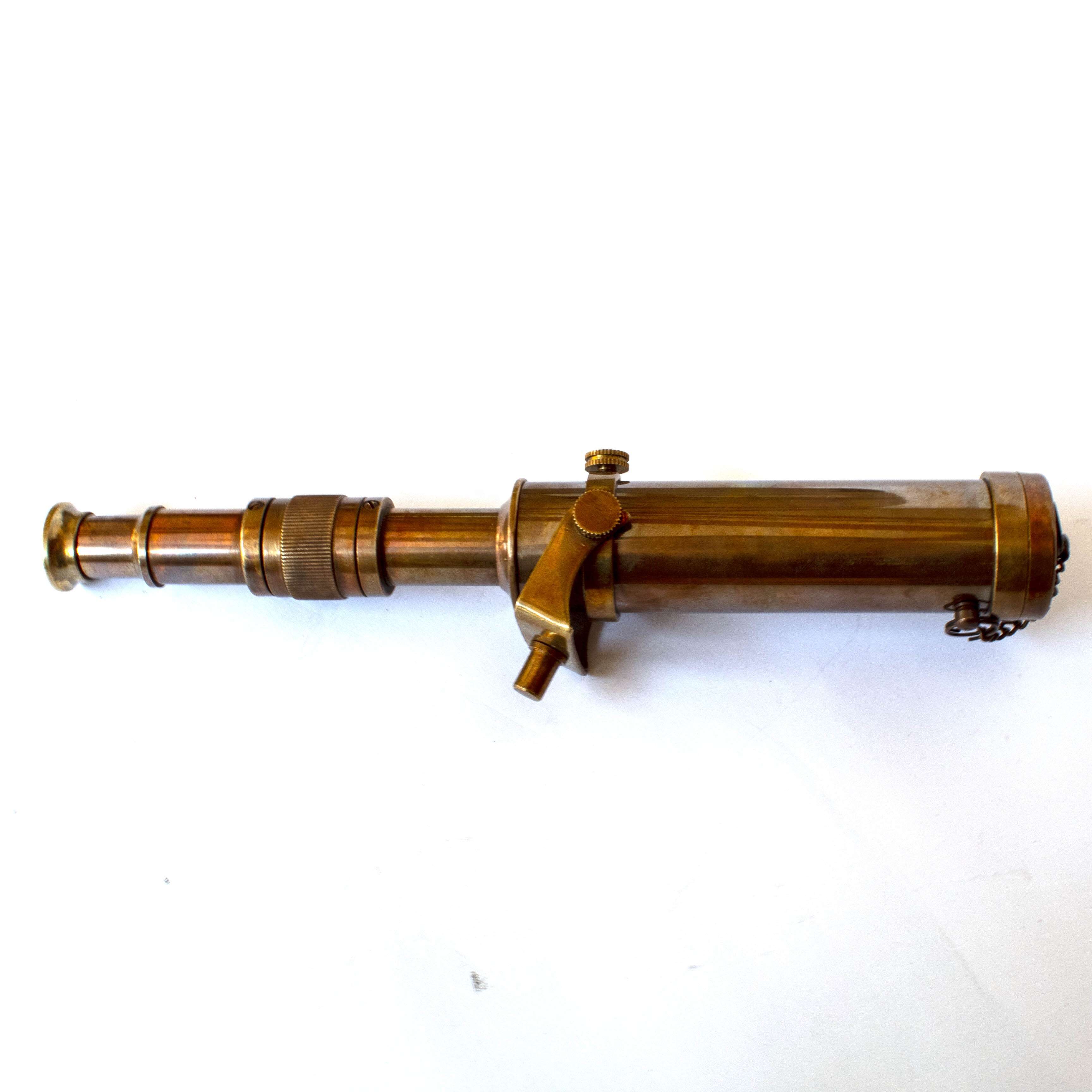 High Quality 9 Inch Antique Vintage Finish Brass SpyGlass Telescope with Wooden Tripod Stand for Mother's Day