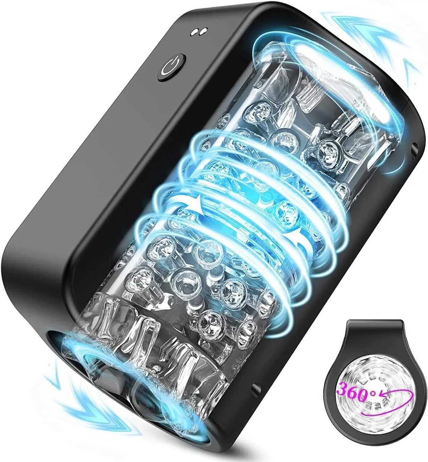 Automatic Rotating Male Masturbator Oral Sex Vagina Pussy Soft Silicone Blowjob Sex Toys for Men Adult Goods for Mens MasturbatorXJ250319