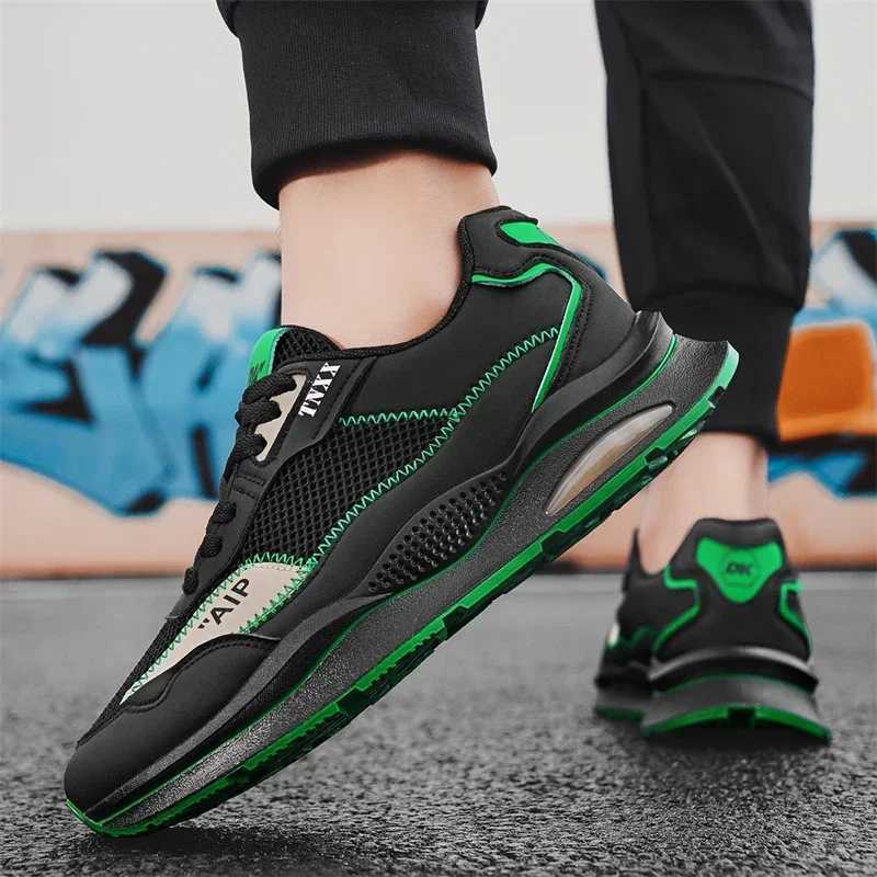 Mesh Casual Sneakers Mens Shoes Niche Harajuku Trend All Match Students Breathable Forrest Gump Shoes Z250319