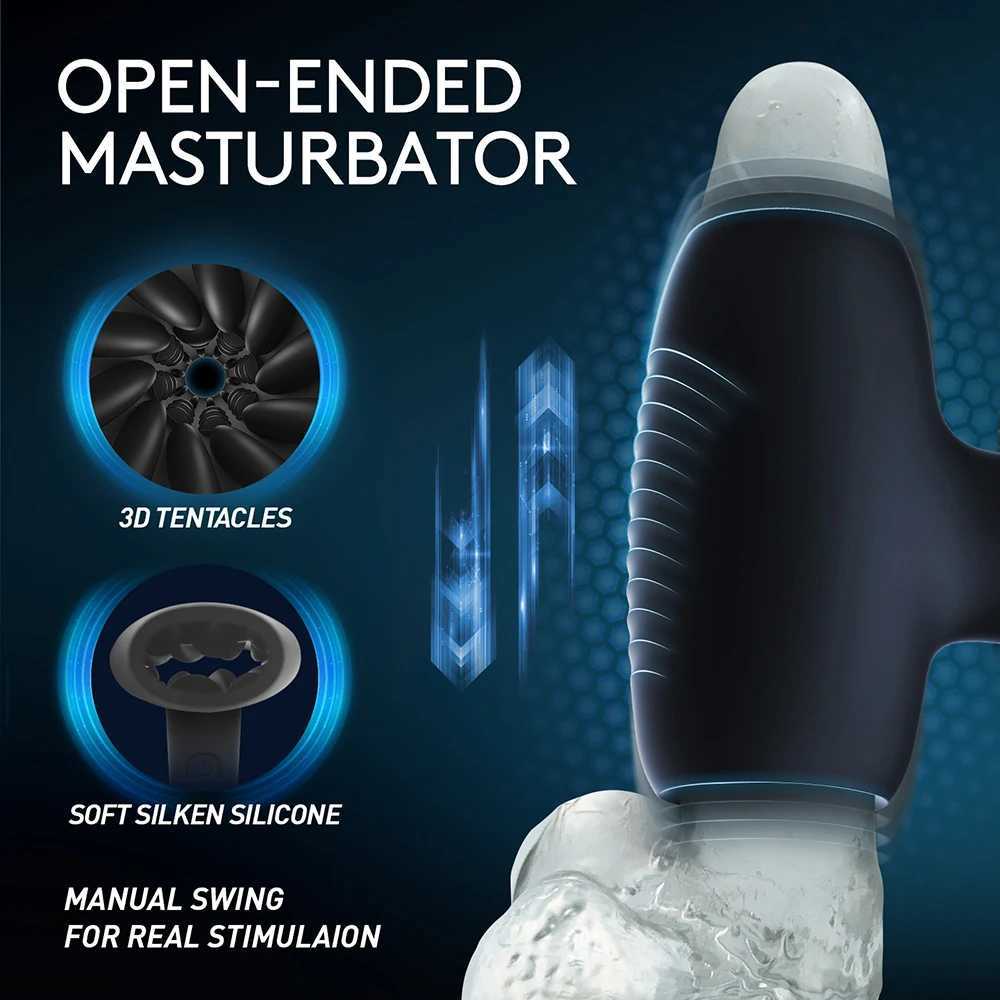 Automatic Male Masturbator Cup Vibration Blowjob Vagina Pocket Pussy Penis Oral Sex Machine Toys for Man Adults 18+XJ250319