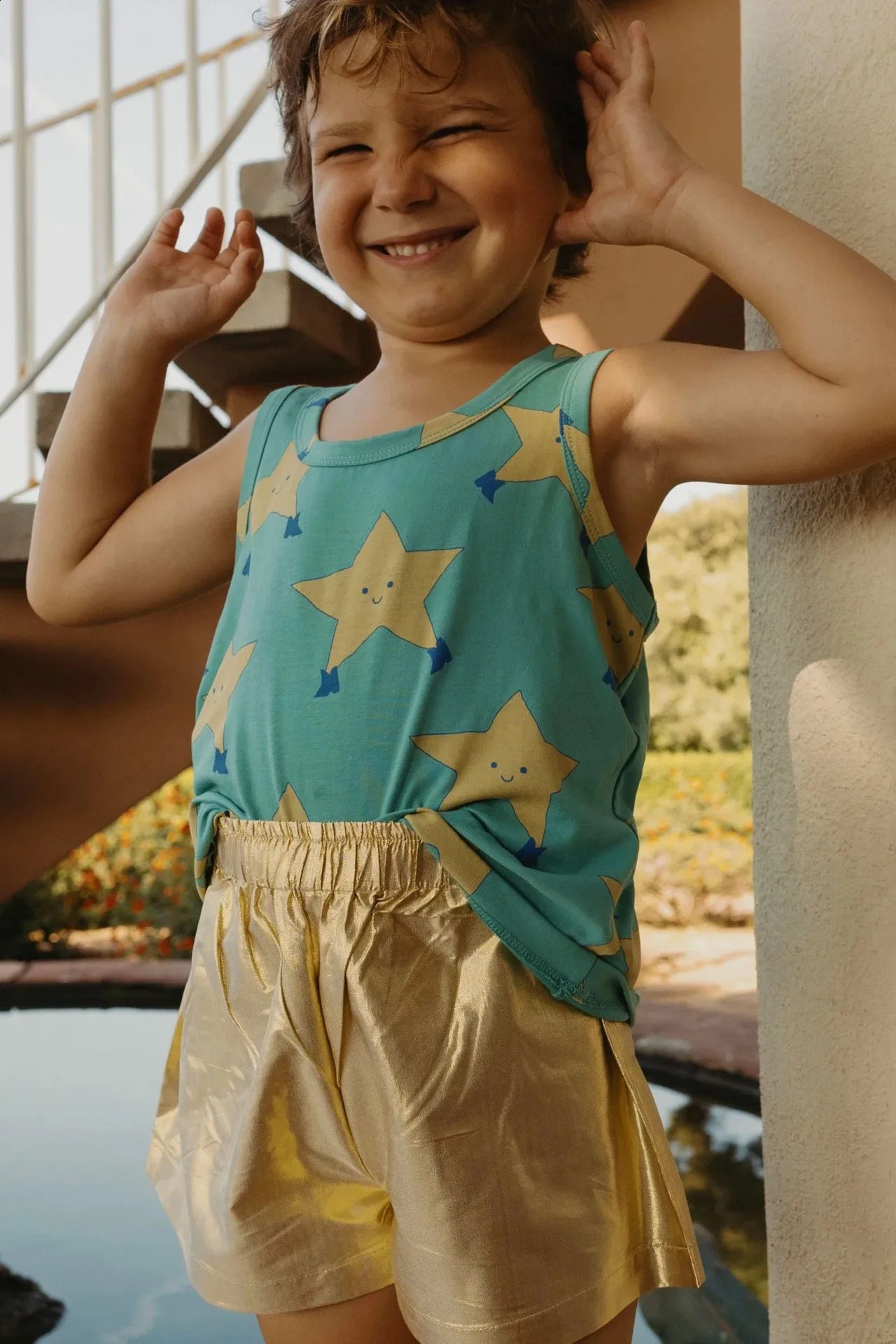 Childrens Short-sleeved Suit 2025 Summer Printing Fashion Boys Tops Cotton Cute Girls t-shirt Shorts Childrens Clothing 250319