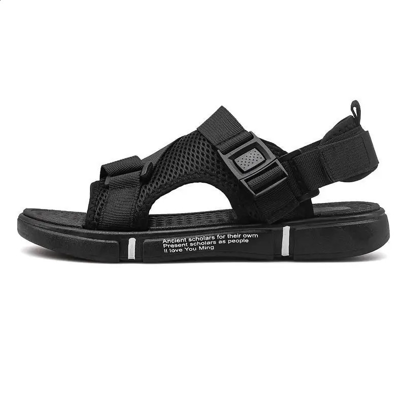 Soft mens comfortable non slip mens sandals high-quality woven beach sandals mens gladiator sandals summer casual flat shoes 250317