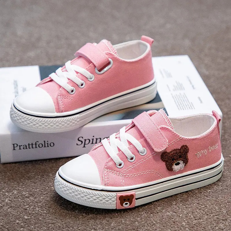 Mens and Womens Shoes Spring Childrens Canvas Shoes Little Girls Casual Board Shoes Boys Sports Small White Shoes 250319