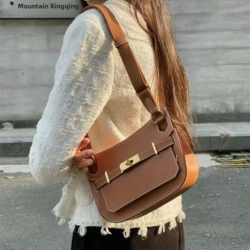 New Women's Mini Crossbody Genuine Cow Leather Underarm Bag High-End Feel Single Shoulder Soft