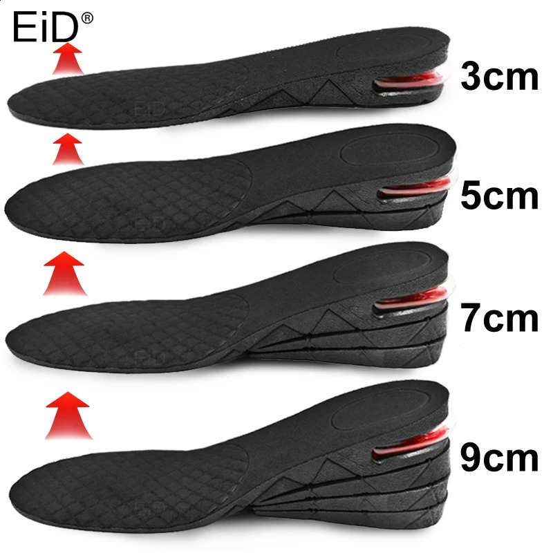 EiD 3-9cm Invisible Height Increase Insole Cushion Height Lift Adjustable Cut Shoe Heel Insert Taller Support Absorbant Foot Pad 250319