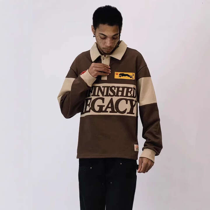 Spring letter fashion trend street embroidery unisex color blocked sports hoodie