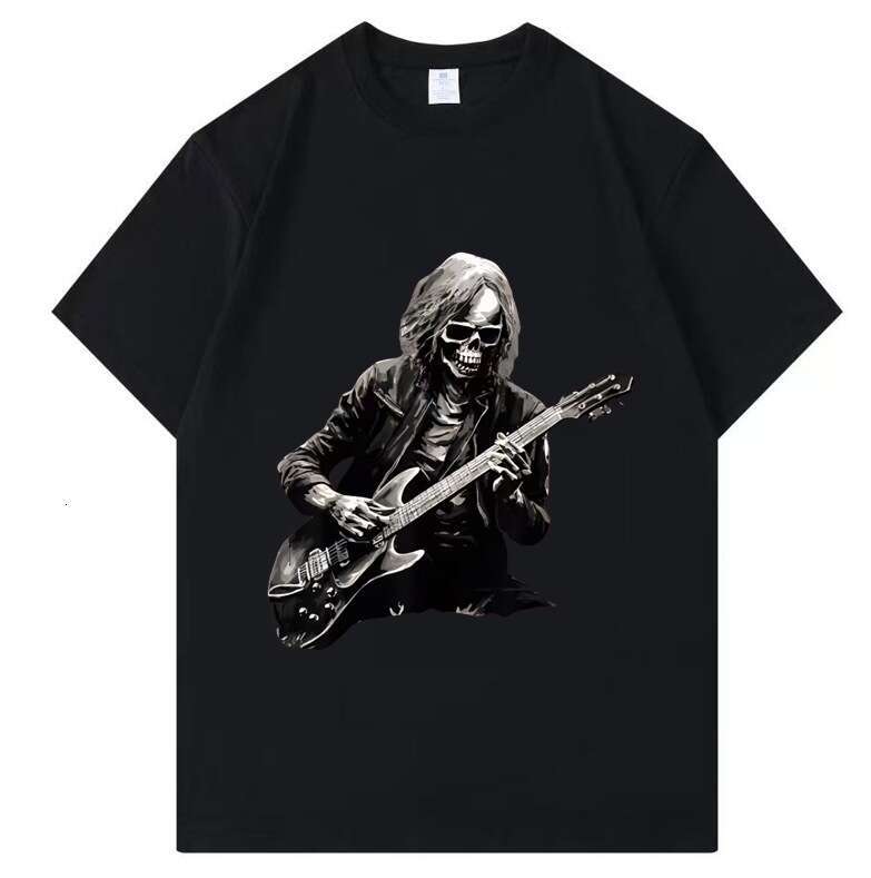WIS US size solid color men's short sleeved casual pure black and white T-shirt top printed