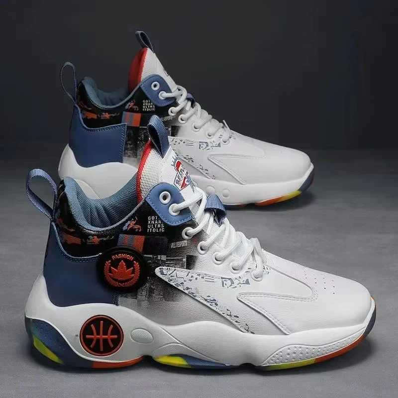 Trend Mens Shoes Breathable Sneakers High Quality Running Shoes New Platform Casual Shoe Non Slip High Top Men Basketball Shoes Z250319