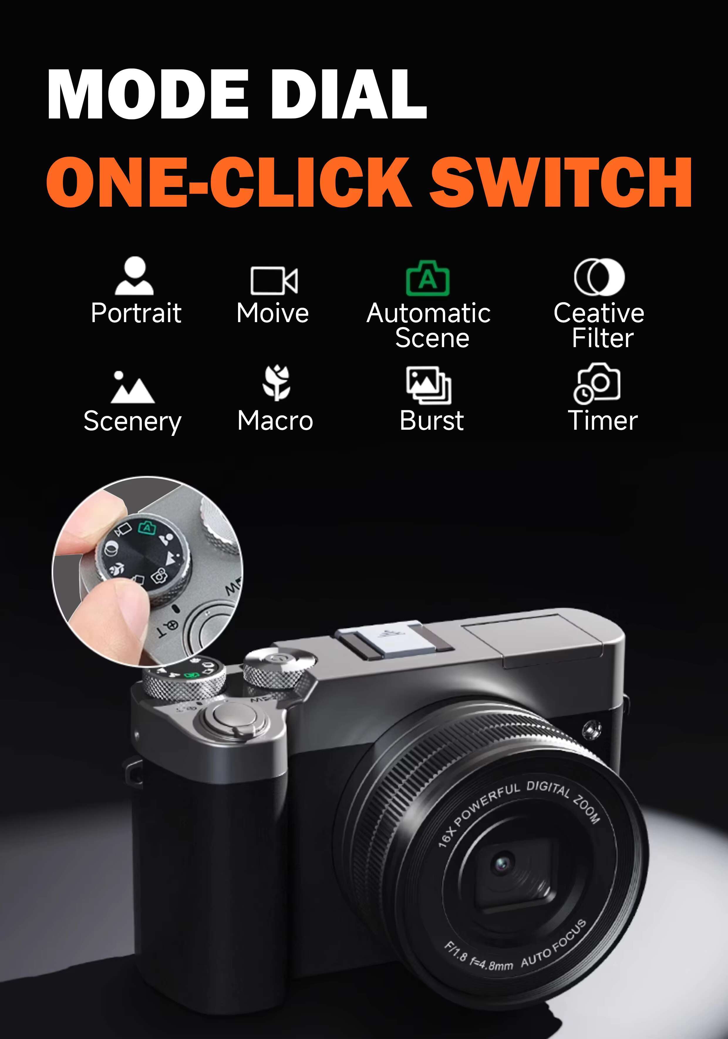 New 64M High Quality Wifi 5k Photography Appareil Photo Professionnel hd Vlogging Camera for youtube Digital Cameras
