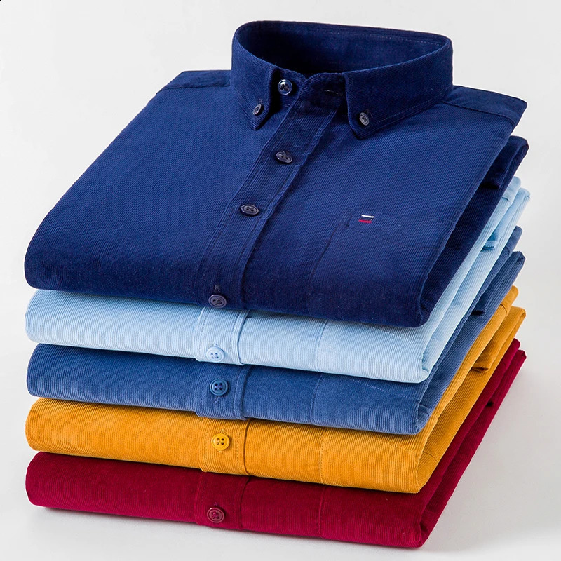 7XL 6XL cotton denim shirt mens long sleeved casual fit soft and comfortable pocket dress 250317