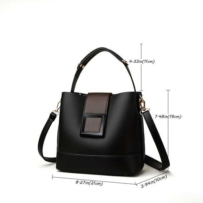 New Arrival Womens leather bucket bag fashionable top handle comfortable shoulder strap stylish avant-garde design handbag shoulder cross body bag T25