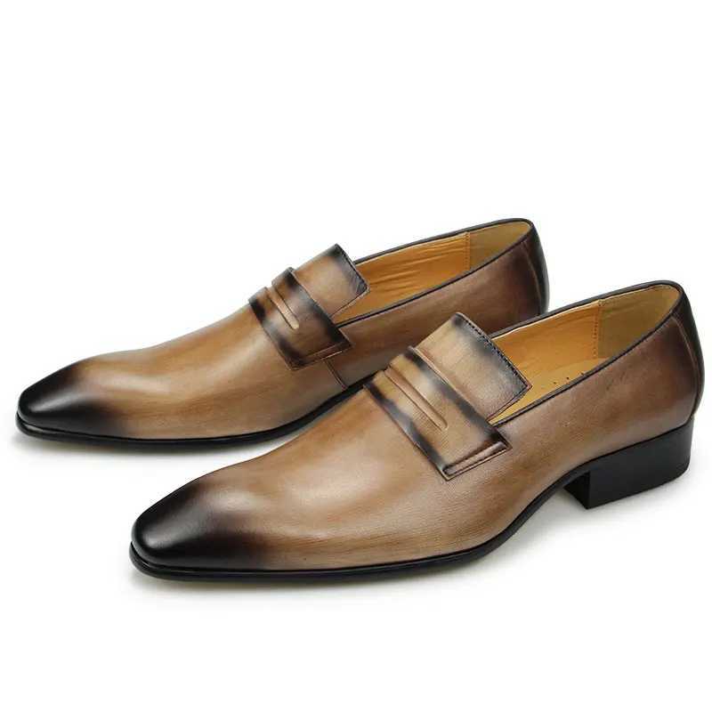 NEW Mens Luxury Loafers Cowhide Wear-resistant and Comfortable Leather Shoes Daily Dress Fi Office Formal Shoes LeatherXJ250319
