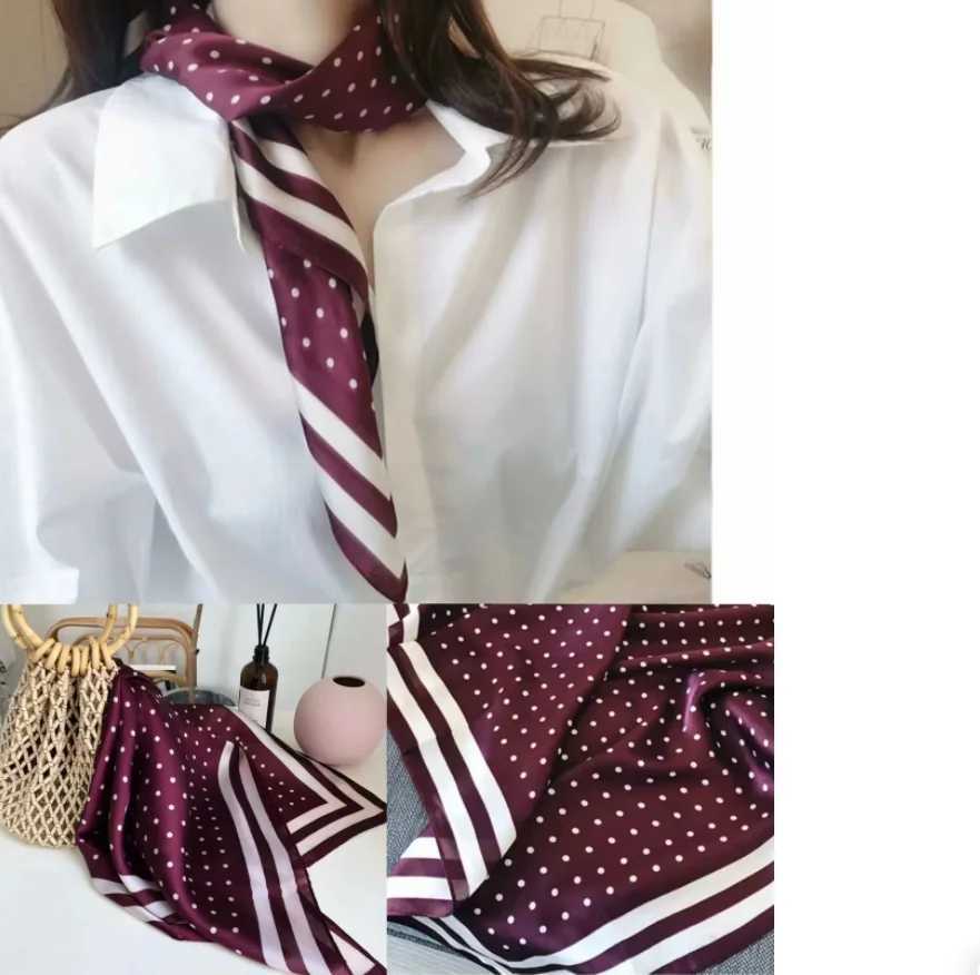 Fashion Wen Single Scarves 70x70cm Square Simated Silk Scarf Sunshade Beautif Color Beach Shawl Scarves Party Gift X250319