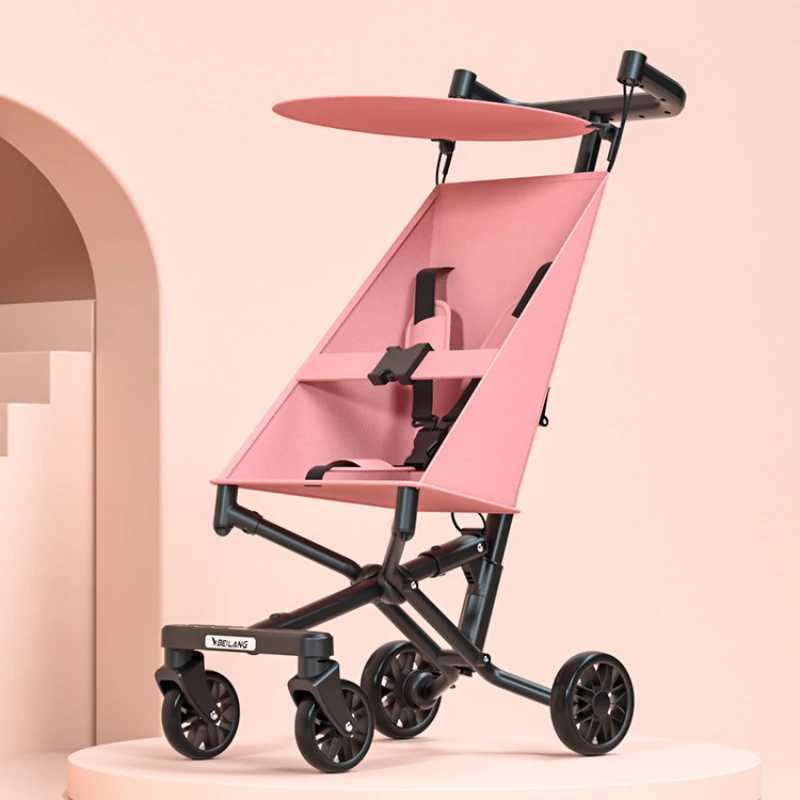 Baby stroller suitable for older children ultra light foldable stroller travel childrens umbrella stroller detachable and washable Z250319