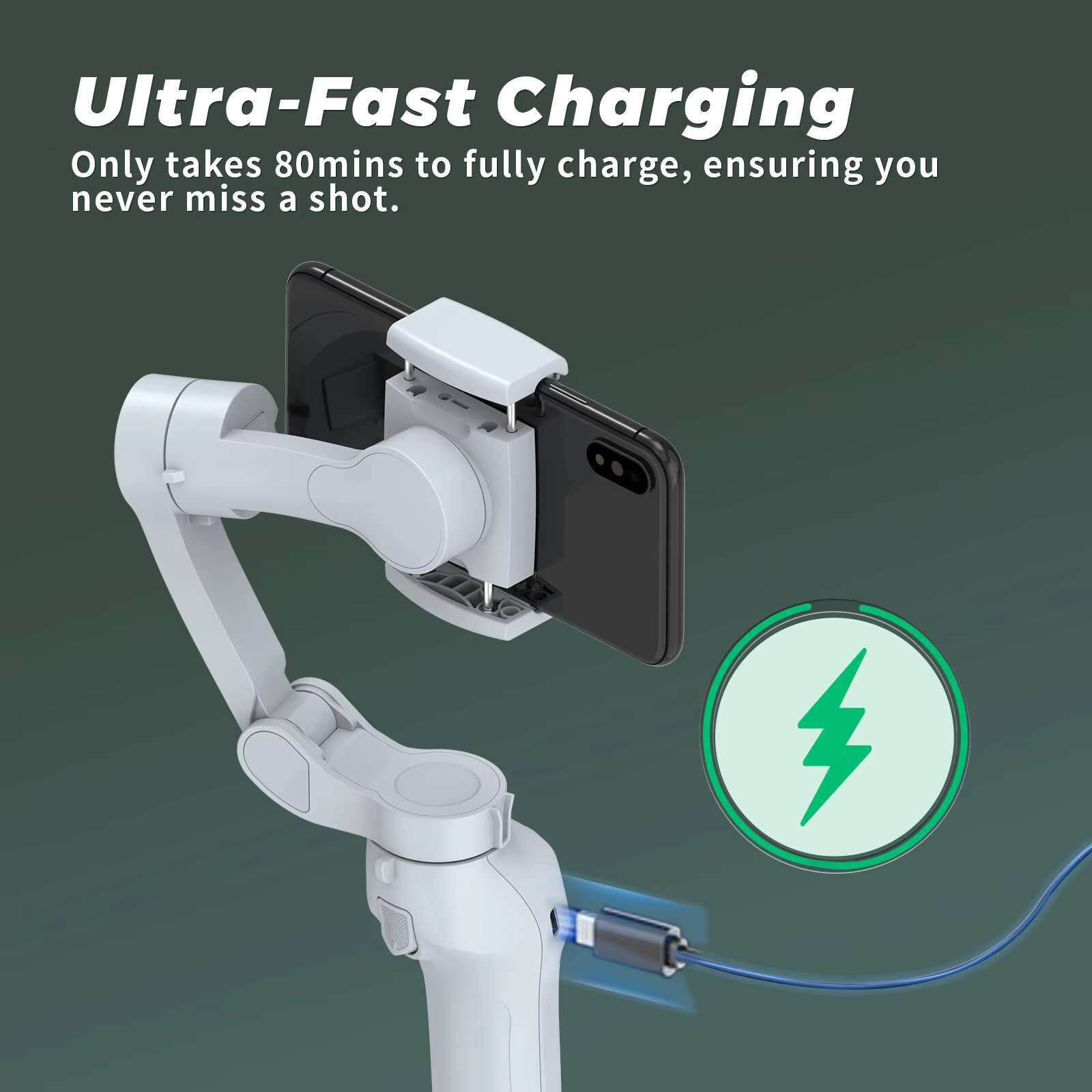 L7C Anti-Shake Smartphone Shooting Gimbal 3 Stabilisateur Selfie Stick with Tracking Live Kit Mobile Phone Stabilizer