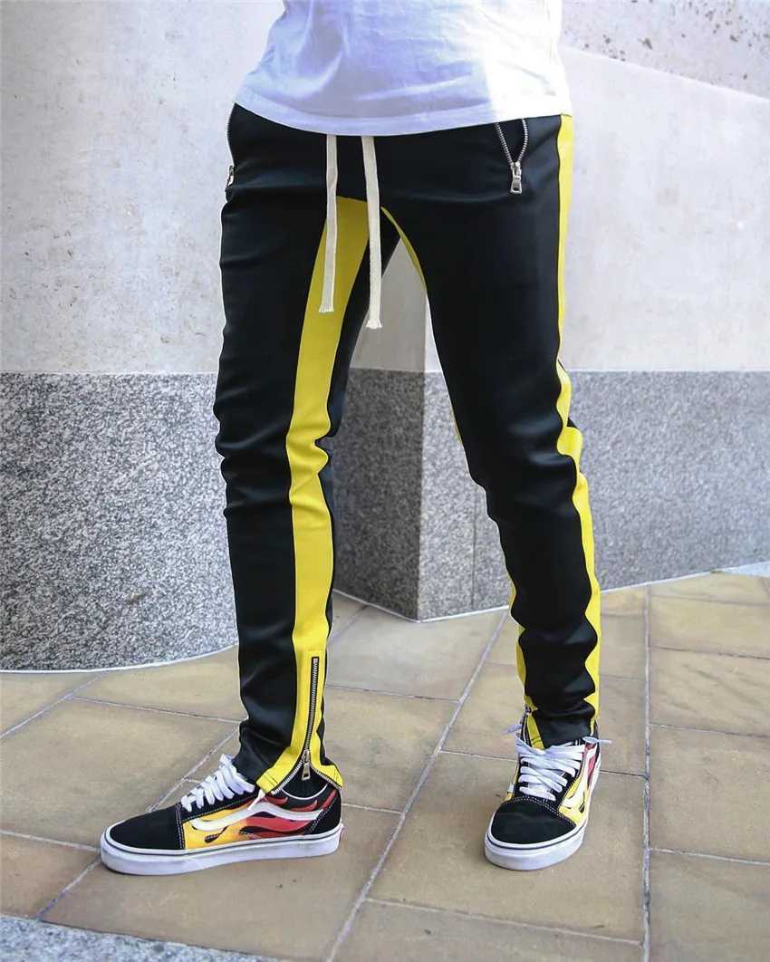 New Mens Casual Fashion Pants Sportswear Skinny Male Trousers Gyms Tracksuits Bottoms Hip Hop Streetwear Joggers Sweatpants K101 X250319