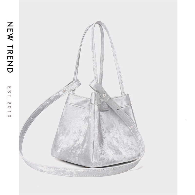 Custom Letter Suede Leather Women Bucket Bag Female Party Handbag 2024 New Fashion Chinese Style Brand Tote Bags