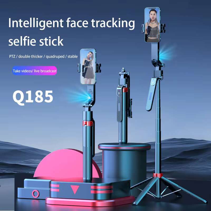 Wholesale Smartphone Accessories Selfir Stick Face Tracking AI Gesture Control Charging Stand Holder with Tripod for Tiktok