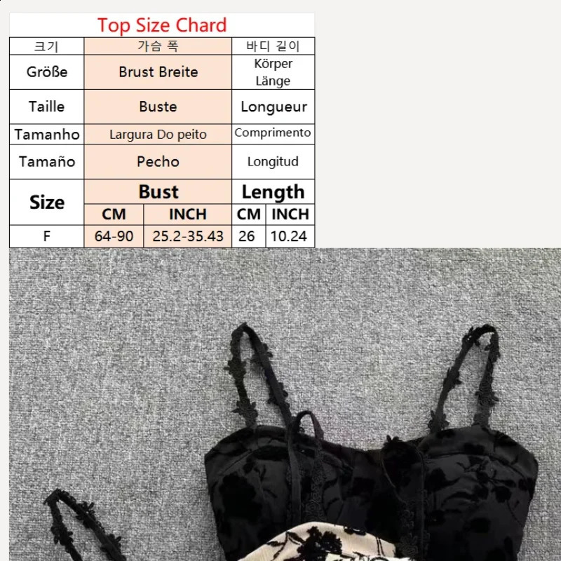 Womens Sweet Elastic Camis Underwear Pads Bra Italian Noodles Cute Crop Top Printed Tank Summer 2025 Sweetheart Rose 250319