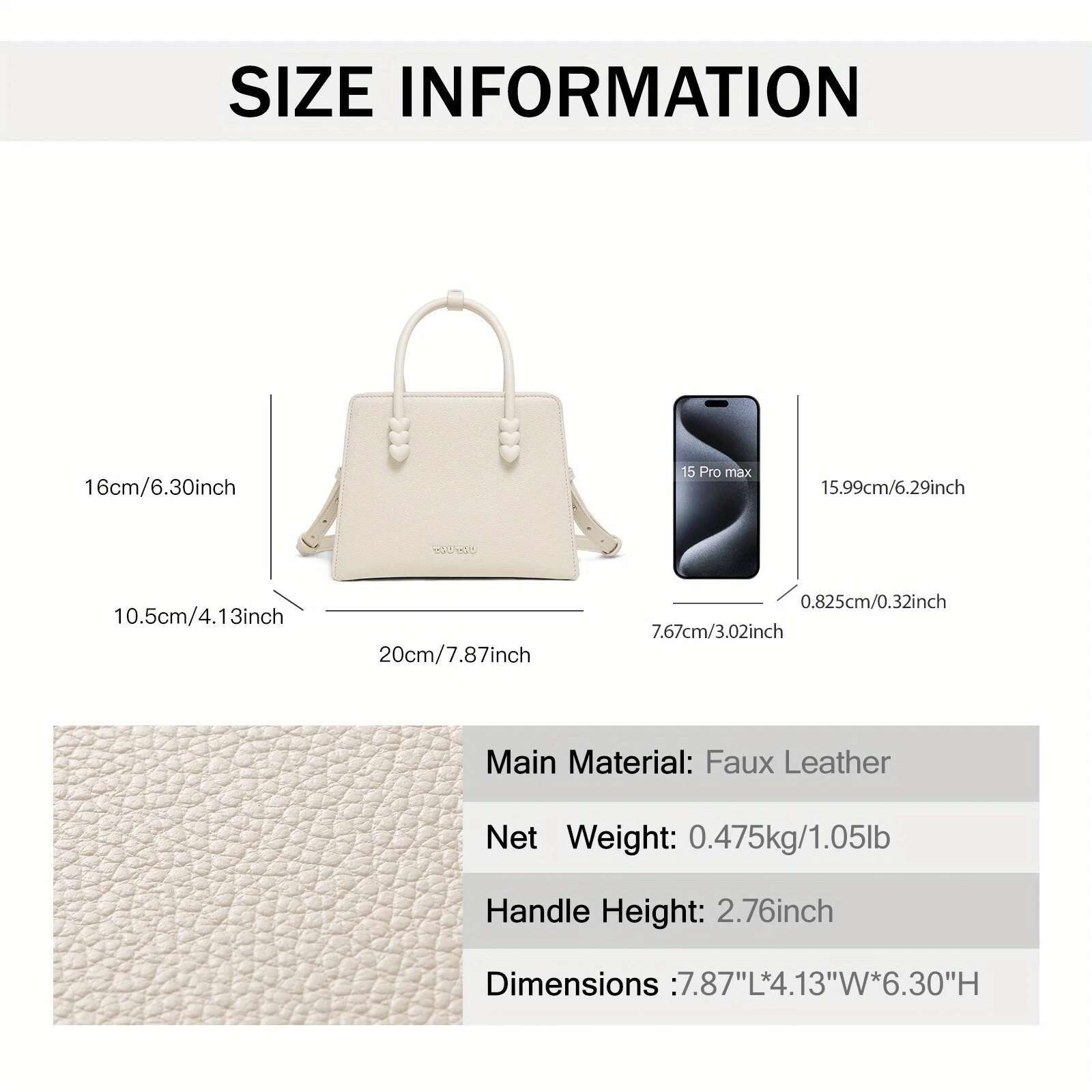 TOUTOU Ladies Handbag Fashion Exquisite Original Shoulder Holiday Gift Small Tote Bag
