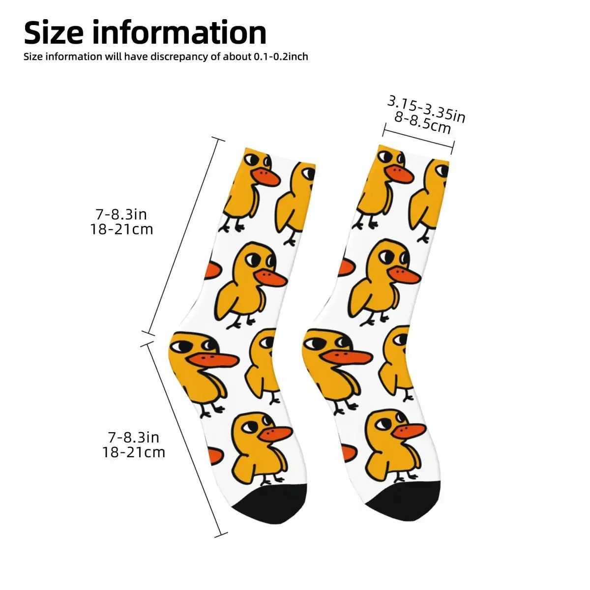 Duck Song Socks Harajuku Sweat Absorbing Stockings All Season Long Socks Accessories for Unisex Birthday Present X250319
