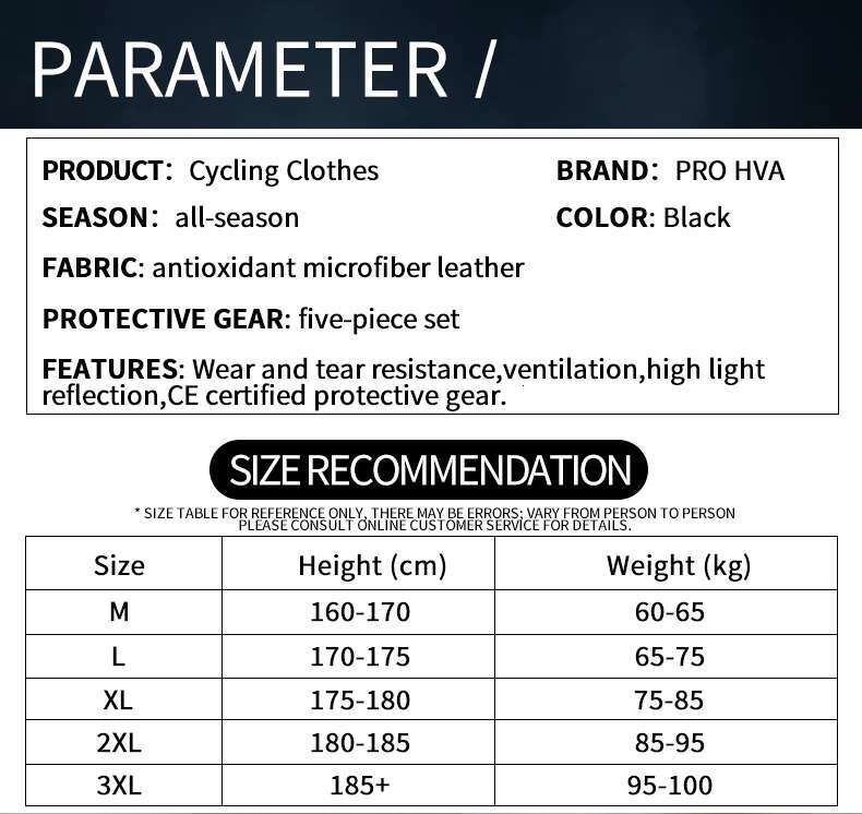 HVA Men's Protective Gear Reflective Riding Jacket Retro Cruise Leather And Leisure Motorcycle Clothing