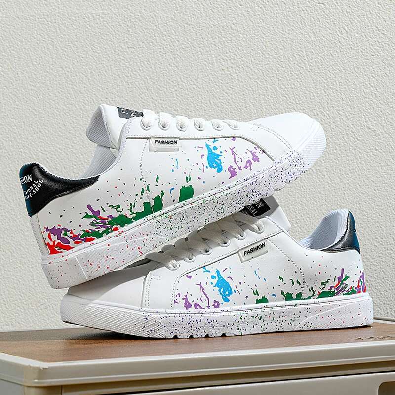 2025 New Original Love Graffiti Couple Classic Little White Women's Tennis Volleyball Training Board Shoes Designer Fashion Men's Casual Spo