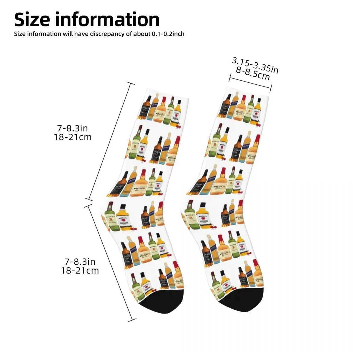 Bottle Illustration SOCKS Harajuku Sweat Absorption Long SOCKS Four Seasons Mens Gift Accessories X250319
