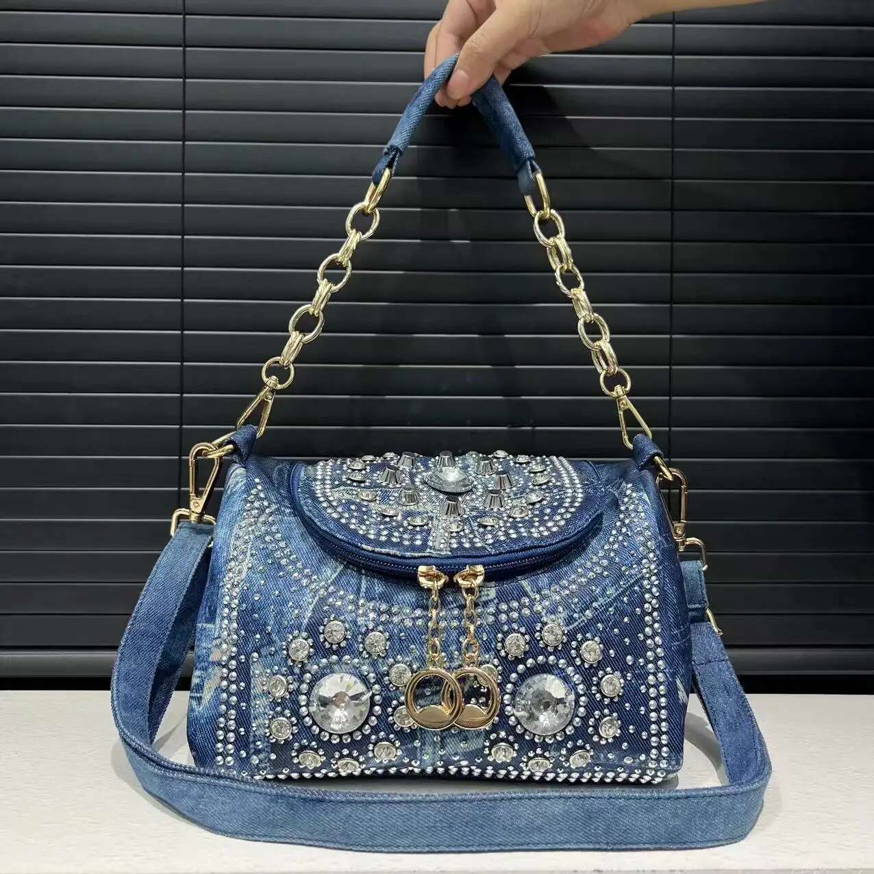 2025 New Women's Fashion Elegant Handbag Mini Flip Cover Diameter Cowboy Shoulder Bag Designer Women's Trendy Crossbody Bag