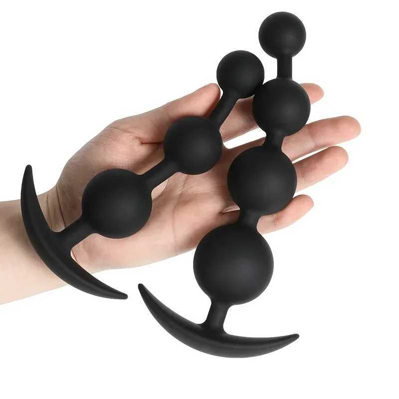 Bdsm Silicone Big Anal Plug Anal Beads Anus Masturbation Butt Plugs Erotic Flirt Sex Toys Prostate Massage for Couple Men Women W250319