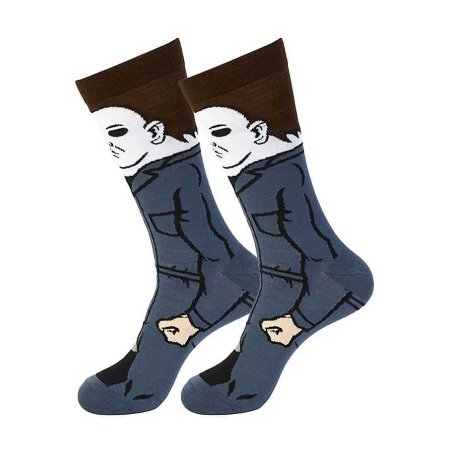 1 pair of cartoon anime game SOCKS crew SOCKS women Christmas Halloween novel fun happy crazy street skateboarding X250319