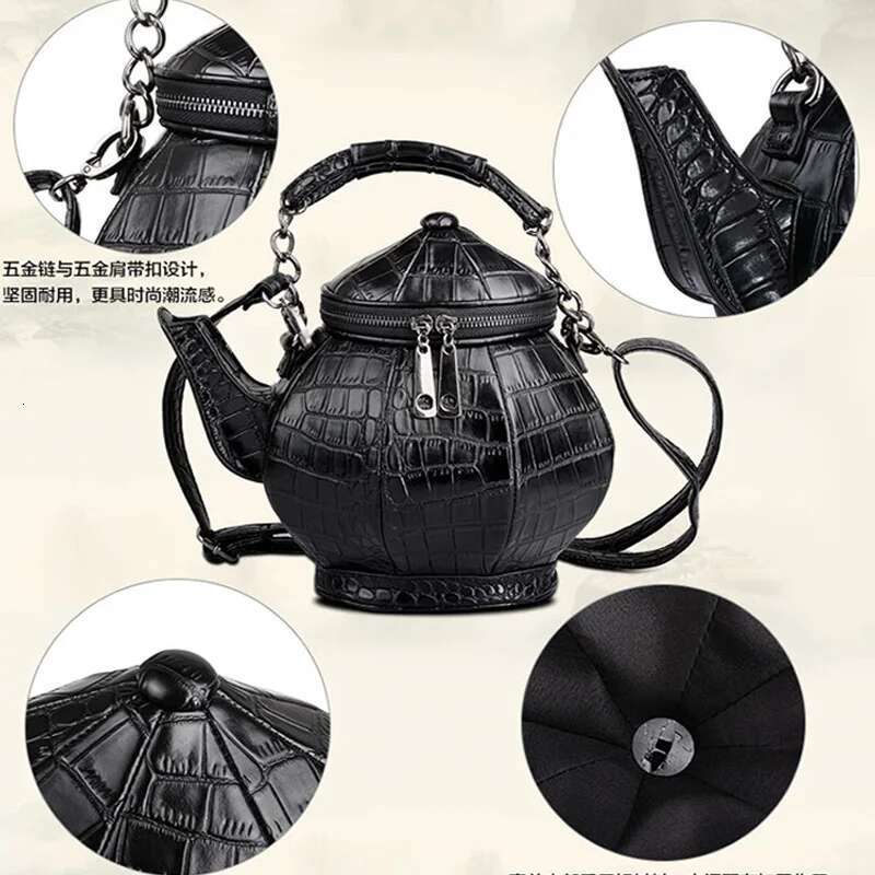 New Kettle Messenger Unisex Hard Cool Personality Satchel Korean Female Male Single Shoulder Handbag Bagteapot Bag