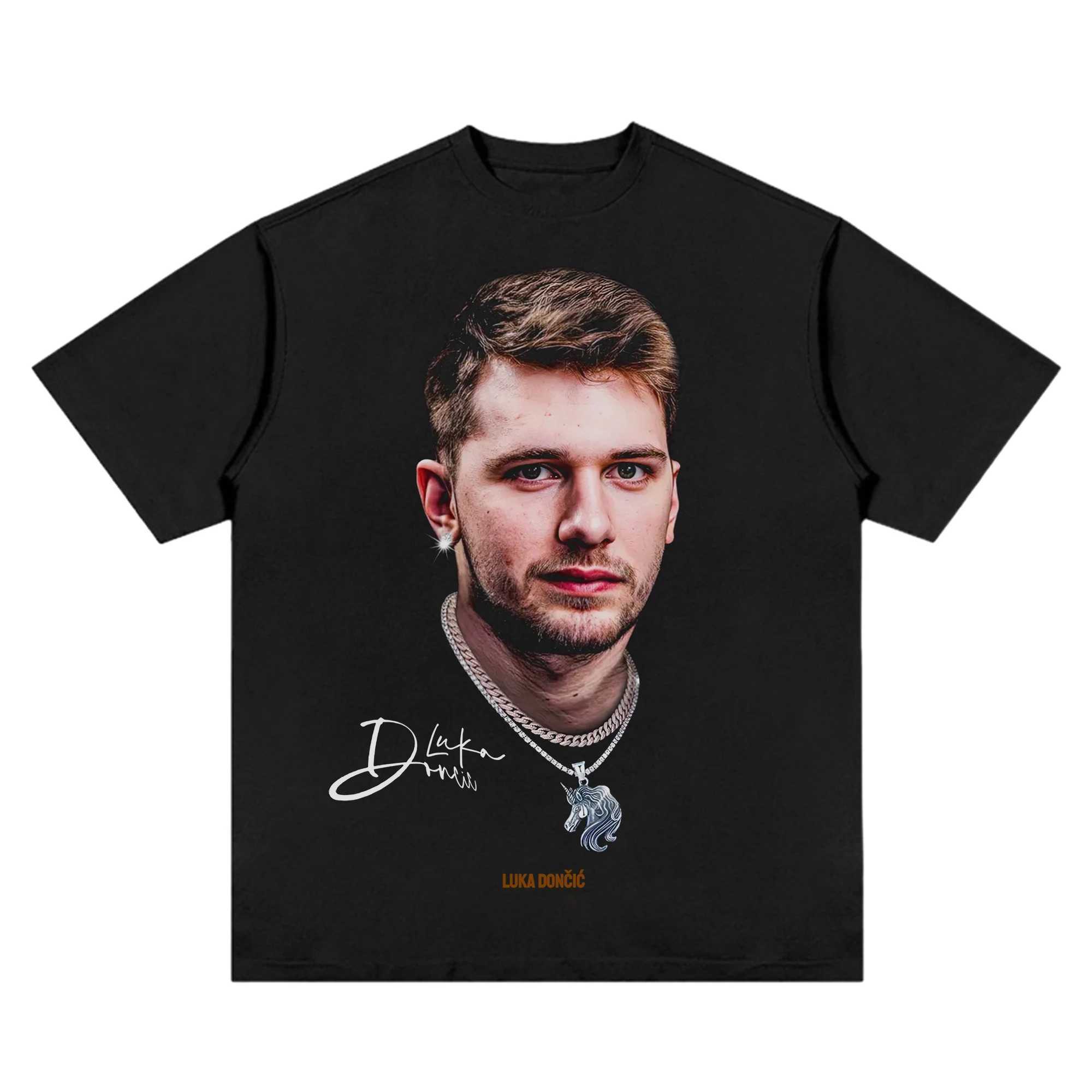 American professional basketball star printed cotton short sleeved basketball fan sports T-shirt summer casual mens and womens T-shirtT250318