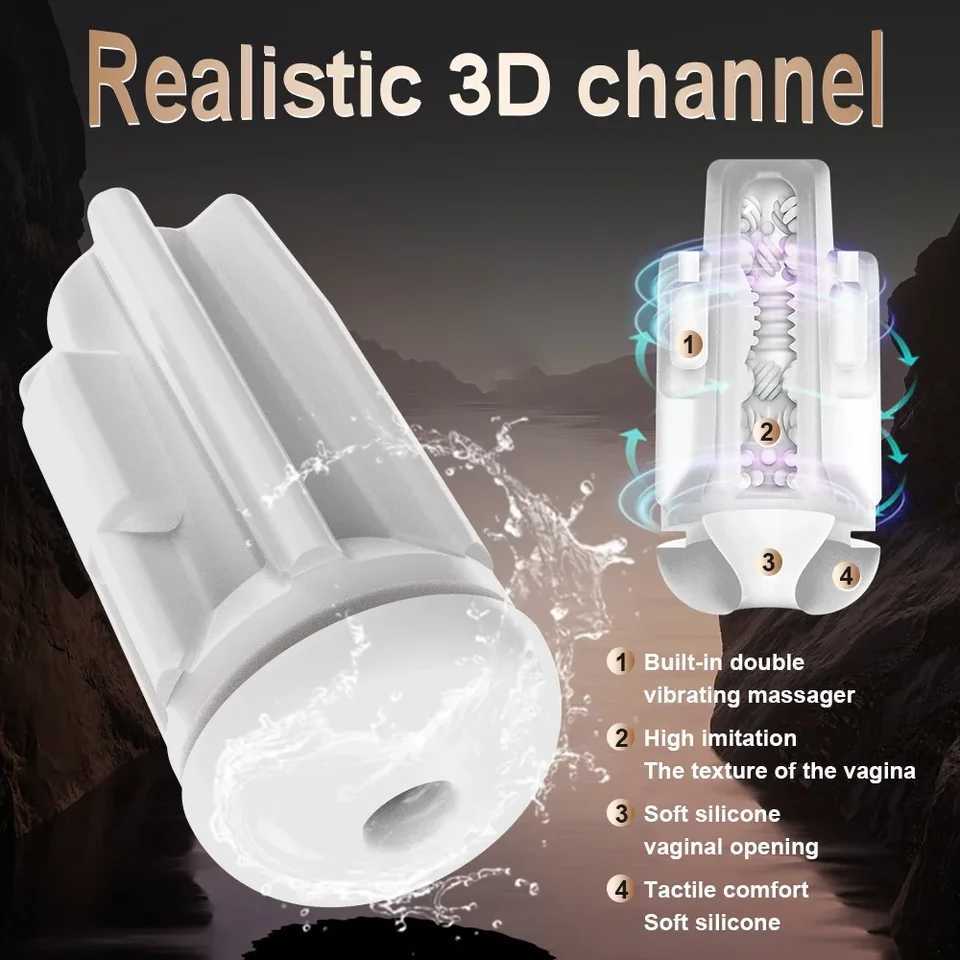Automatic Pocket Masturbator Cup Blowjob Sucking Sex Toys for Men Vacuum Suction Penis Massager Vagina Sex Toy Adult SuppliesXJ250319