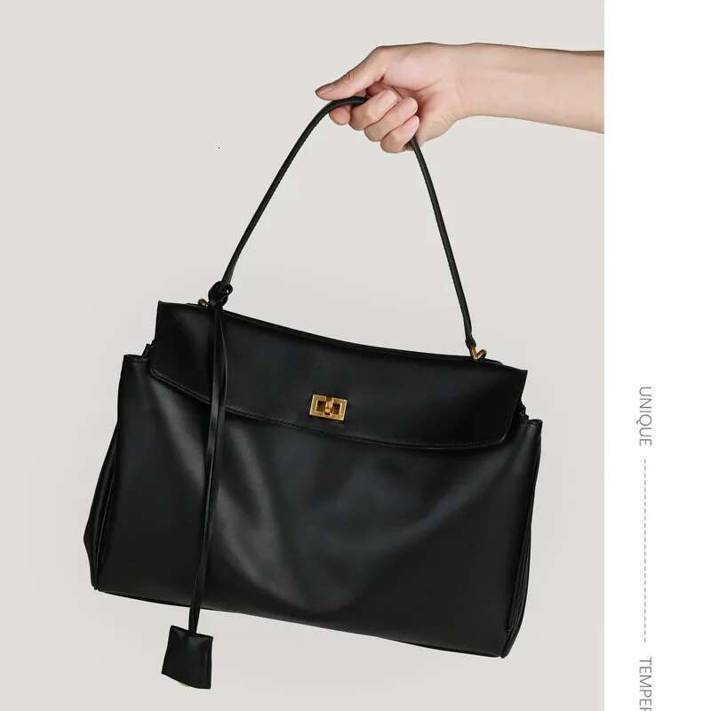 2025 Brand Rodeo Woman Bags Spring Autumn Genuine Leather Totes Fashion Gold Buckle Women Shoulder Handbags