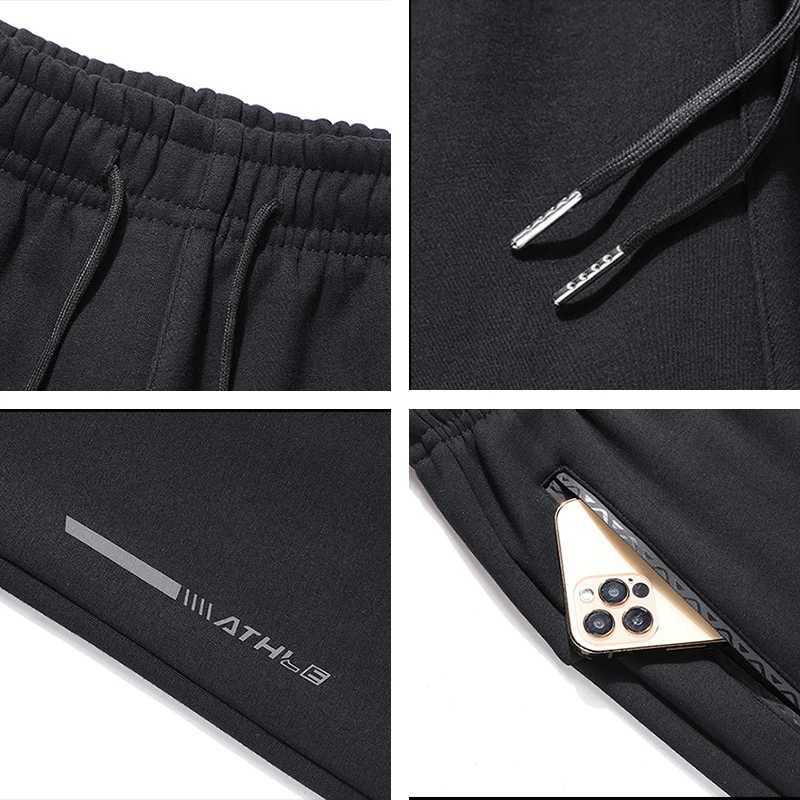 Spring Autumn Men Solid Sweatpants Jogger Pants Mens Drawstring Cotton Casual Trousers Outer Sport Tracksuit Male Plus Size 8XL X250319
