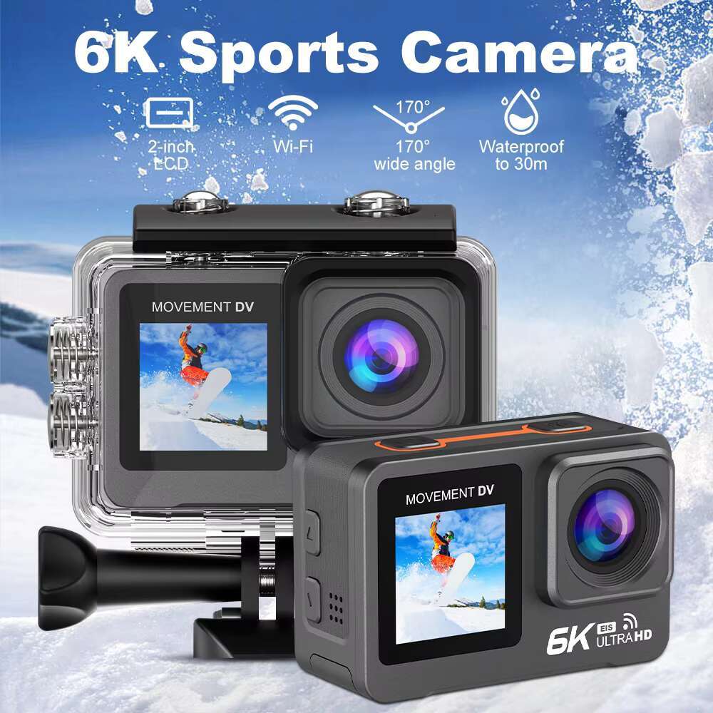 2024 Latest Launch UHD 6K WIFI 5K EIS 4K 60FPS Super Night Vision Action Camer Screen Dual Screens 50MP Sports Camera
