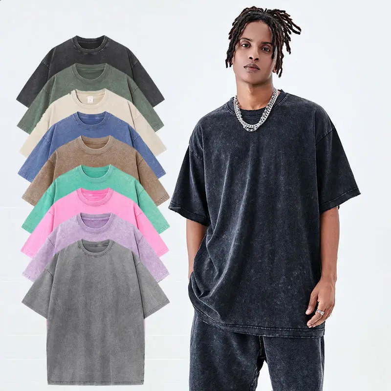 Summer womens cotton loose Oneck oversized Tshirt mens Korean Y2k top casual retro short sleeved 250319
