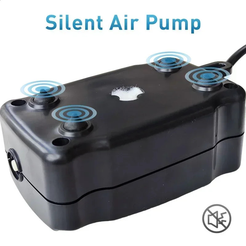 5W Aquarium Silent Air Pump 220V240V 110V Fish Tank Quiet Oxygen Accessories Bubble Stone Compressor 250318