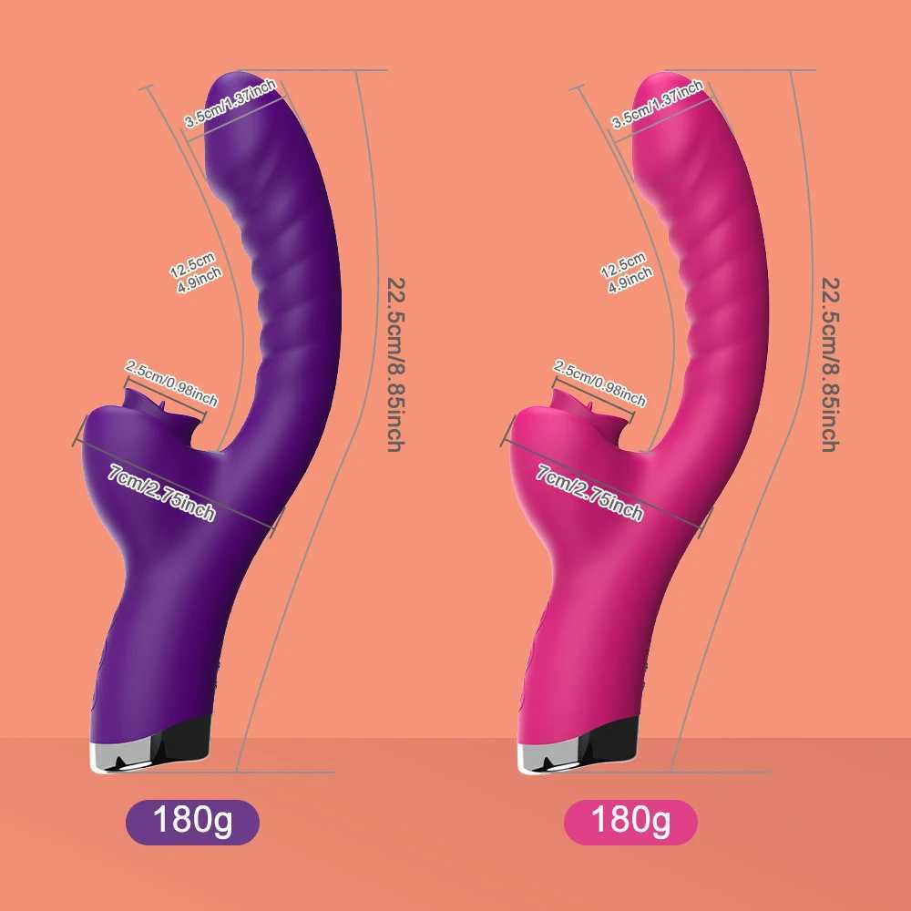 Tongue licking labia vibrator for female dildo female G-spot labia stimulation vibration masturbation adult toy W250319