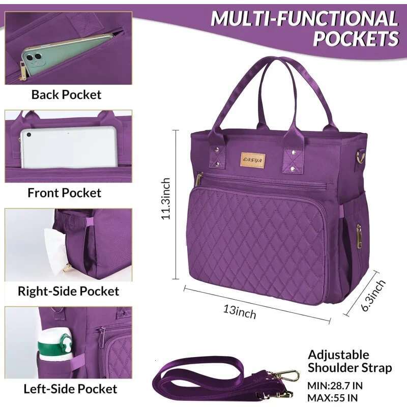 Large Women Lunch Tote Bags Work Insulated/Adult Box /Nylon Thermal Cooler Bag Leakproof Tot