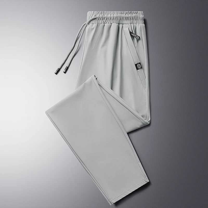 Summer Men Casual Breathable Pants Joggers Sweatpants Men Quick Dry Loose Cool Pant Men Drawstring Trousers Male Plus Size 7XL X250319