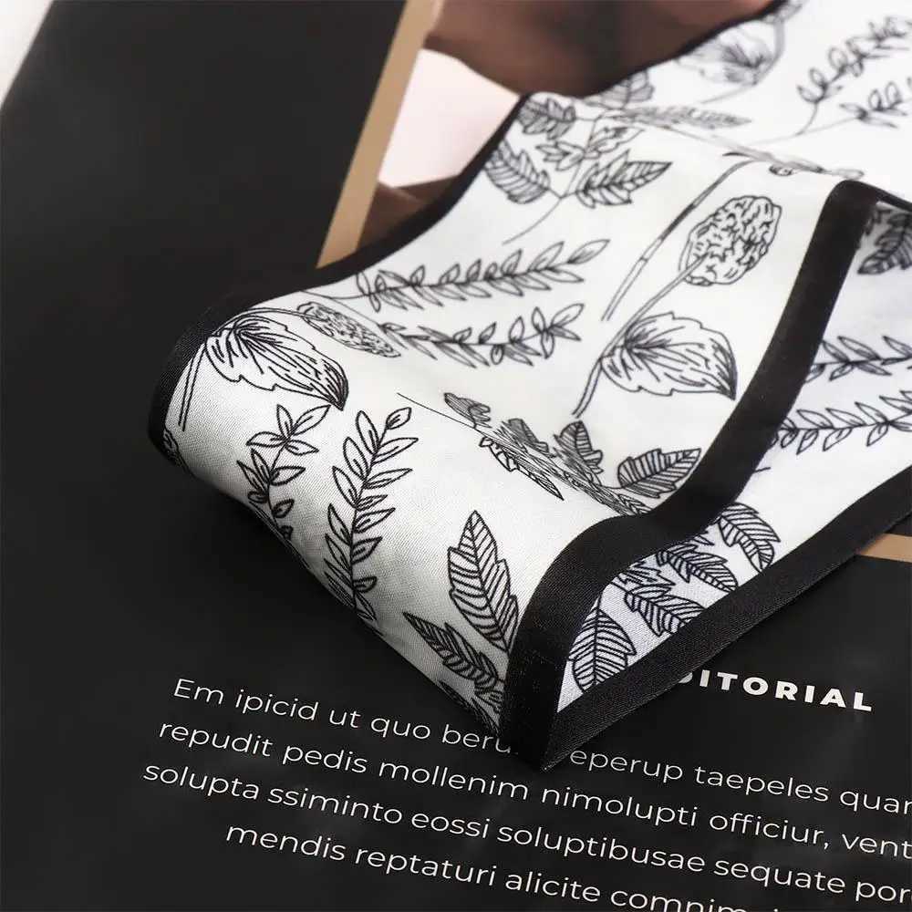 Sweet Neck Scarf New Band Korean style Scarves Floral Flower Printed Scarf Hair Bands Silk Scarf Wen Hair Band X250319