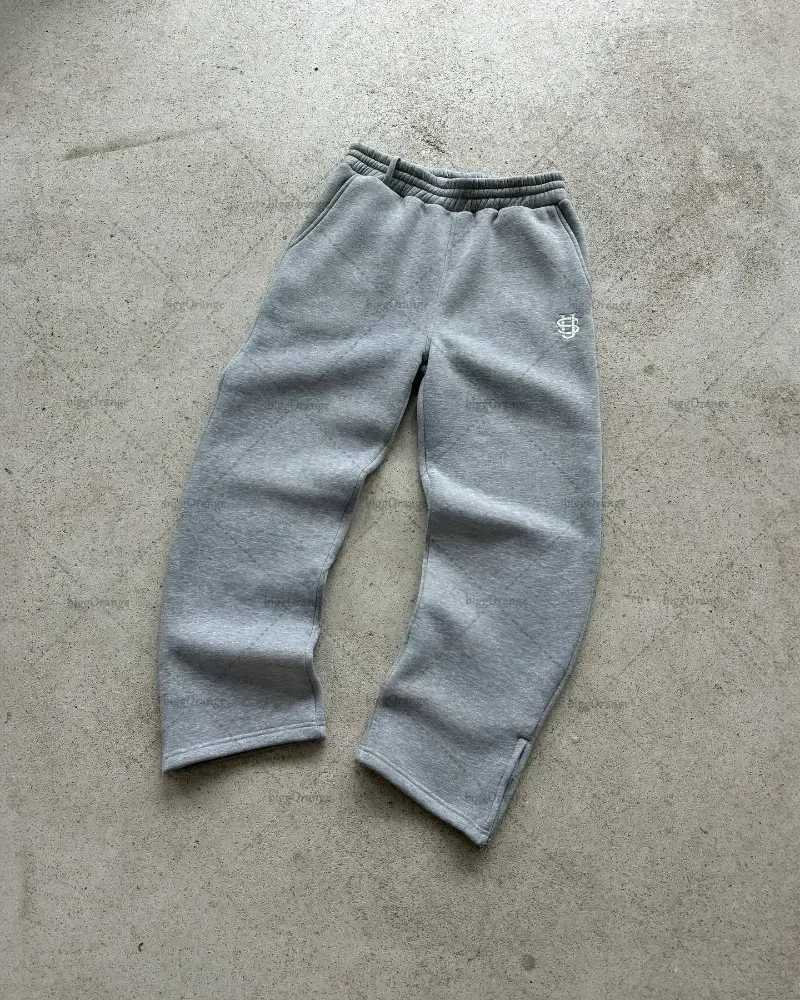 Classic Versatile Sweatpants European and American Retro Street Harajuku Clothing Fashionable Embroidered Elastic Waist Trousers X250319
