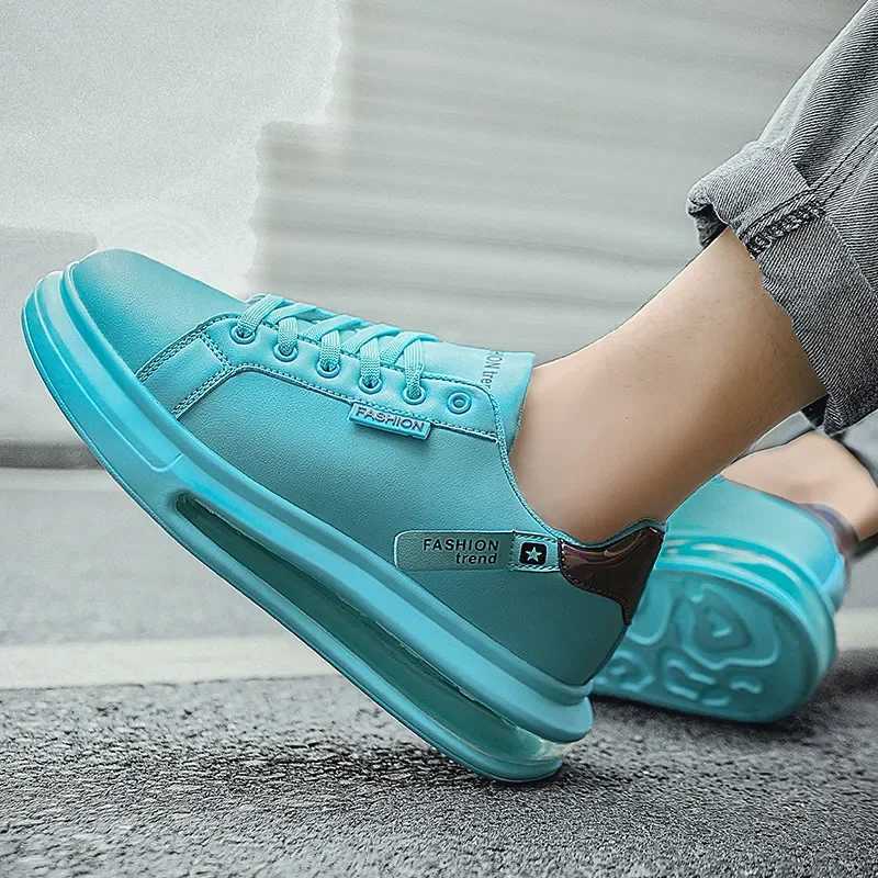 Fashion mens sports shoes casual shoes new soft and comfortable Pu leather shoes breathable flat shoes mens Tenis Masculino Z250319